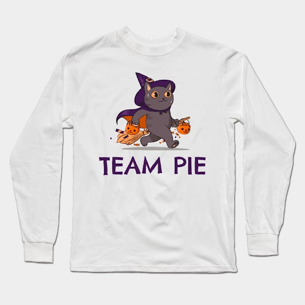 Team Pie Pumpkin Pie Thanksgiving Halloween Long Sleeve T-Shirt by TV Dinners